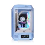 CAJA GAMING THERMALTAKE MINI-ITX TOWER 250 2XVENT 120MM SNFUENTE AZUL HYDRANGEA