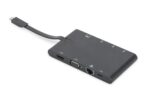 CONVERSOR HUB DIGITUS USB C 9 PUERTOS 2X VIDEO 2x USB-C 2x USB3.0 RJ45 2X SD/MMC