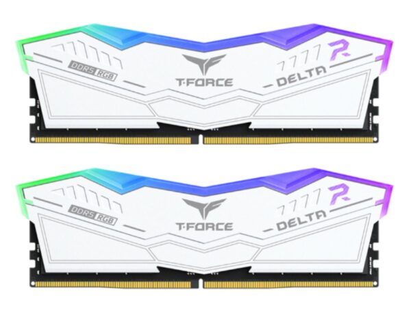 DDR5 TEAMGROUP T-FORCE DELTA RGB 32GB X2 6000 BLANCO