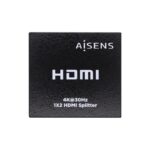 DUPLICADOR HDMI AISENS 4K30HZ 1x2 CON ALIMENTACION NEGRO