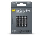 PILA RECARGABLE GP AAA SIN DESCARGA 800mAh (4 UD)