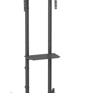 SOPORTE SUELO AISENS RUEDA BANDEJA DVD MONITOR/TV 45KG 37-70 NEGRO