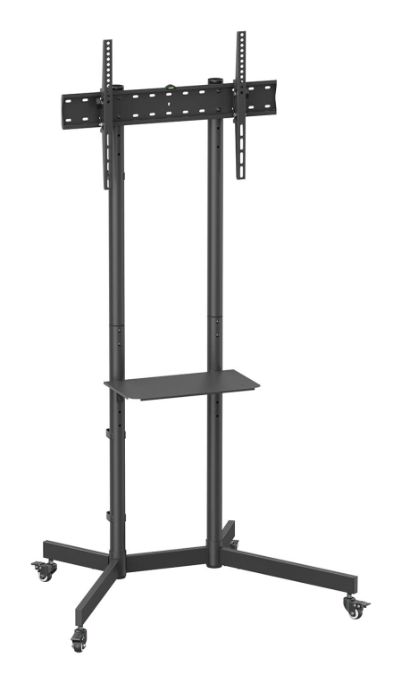 SOPORTE SUELO AISENS RUEDA BANDEJA DVD MONITOR/TV 45KG 37-70 NEGRO