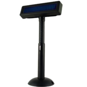 VISOR POSIFLEX VFD FLUORESCENTE 2X20 USB NEGRO PD-2800IIUN