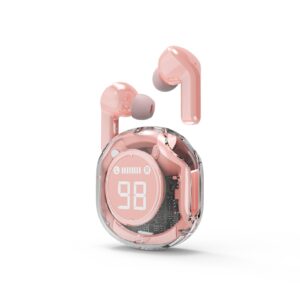 AURICULARES GEMBIRD TWST-01-PK TRANSPARENTES ROSA BT