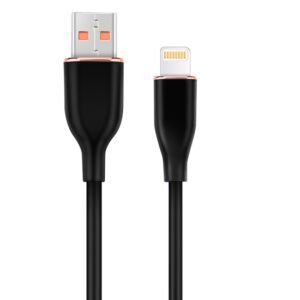 CABLE DE CARGA Y DATOS GEMBIRD DE SILICONA PREMIUM DE 8 CLAVIJAS 1,5 M NEGRO