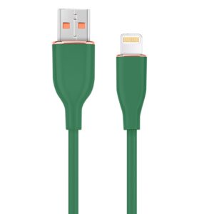 CABLE DE CARGA Y DATOS GEMBIRD DE SILICONA PREMIUM DE 8 CLAVIJAS 1,5 M VERDE