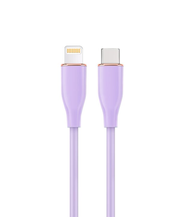 CABLE DE CARGA Y DATOS GEMBIRD USB TIPO-C A 8 CLAVIJAS 1,5 M VIOLETA