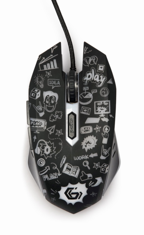 RATON GEMBIRD MUS-6B-GRAFIX-01 OPTICAL 3600DPI NEGRO USB