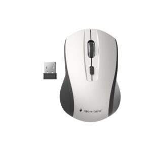 RATON GEMBIRD PLATA NEGRO RF INALAMBRICO PILAS