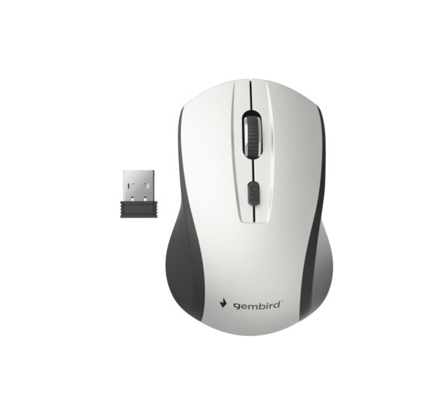 RATON GEMBIRD PLATA NEGRO RF INALAMBRICO PILAS