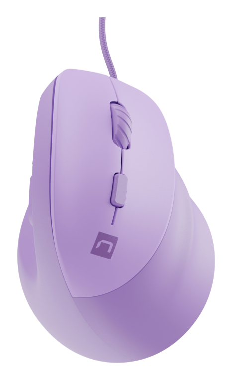RATON NATEC CRAKE 2 PRO VERTICAL DIESTRO 12.800 DPI OPTICO LAVANDA USB