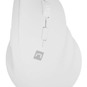 RATON NATEC CRAKE 2 VERTICAL DIESTRO DUAL 2400 DPI BLANCO BLUETOOTH PILAS