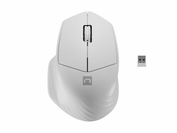 RATON NATEC SISKIN 2 1600 DPI BLANCO BLUETOOTH PILAS