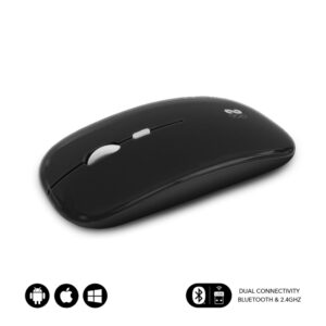 RATON SUBBLIM DUAL FLAT BLACK BLUETOOHT BATERIA RECARGABLE