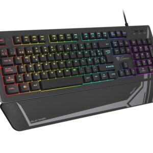 TECLADO GAMING GENESIS RHOD 350 USB RETROILUMINADO MEMBRANA NEGRO
