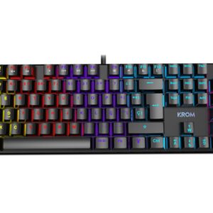 TECLADO GAMING KROM KASIC ES USB RETROILUMINADO MECANICO NEGRO