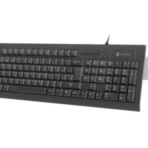 TECLADO NATEC MORAY CON LECTOR DE TARJETAS INTELIGENTES USB NEGRO