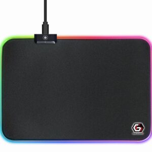 ALFOMBRILLA GAMING GEMBIRD LUZ LED NEGRO M 350X250X4 RGB