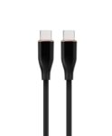 CABLE DE CARGA Y DATOS GEMBIRD (PD) TIPO-C SILICONA ALTA CALIDAD 1,5M NEGRO