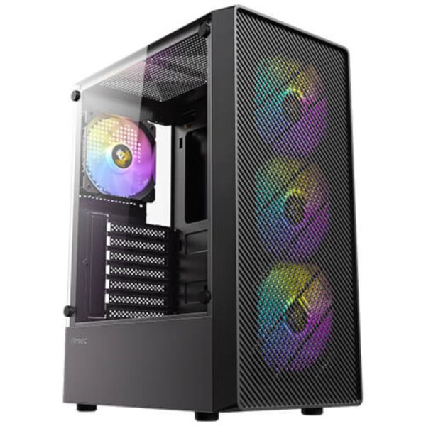 CAJA ANTEC AX26 ARGB ATX NEGRO 4XVENT 120MM 2XUSB SN FUENTE