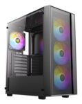 CAJA ANTEC AX65 ARGB ATX NEGRO 4XVENT 120MM 2XUSB SN FUENTE