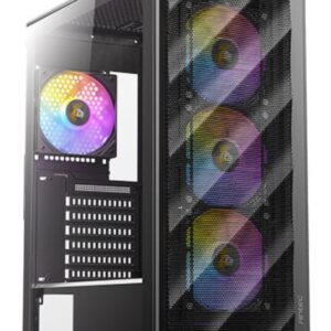 CAJA ANTEC AX85 ARGB ATX NEGRO 4XVENT 120MM 2XUSB SN FUENTE