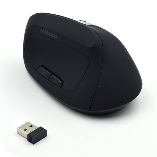 RATON EWENT ERGONOMICO 1600DPI 5 BOTONES NEGRO RF INALAMBRICO BATERIA RECARGABLE