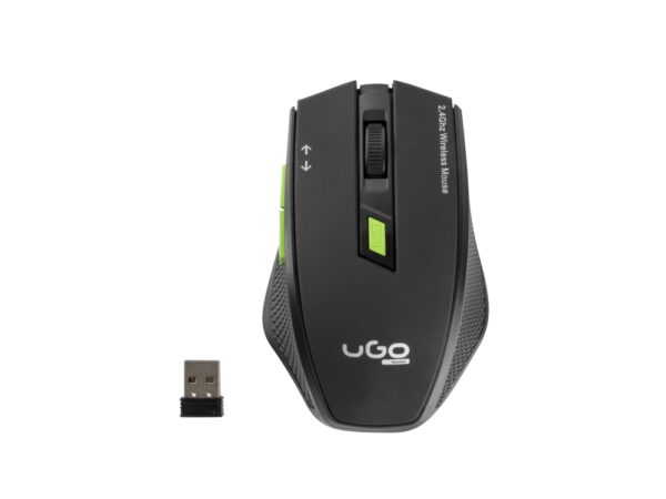 RATON UGO MY-03 1800DPI OPTICAL BLACK RF INALAMBRICO PILAS