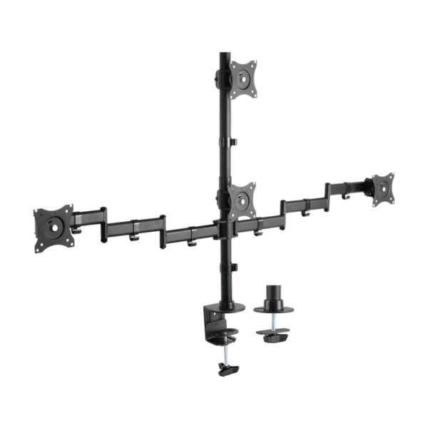 SOPORTE AISENS MESA ECO GIRATORIO INCLINABLE 4 MONITORES 8KG 13-27