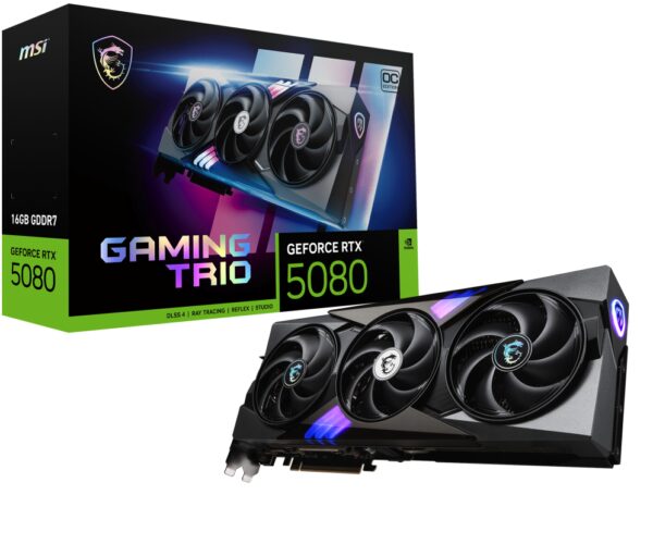 TARJETA GRAFICA MSI RTX 5080 16GB GAMING TRIO OC