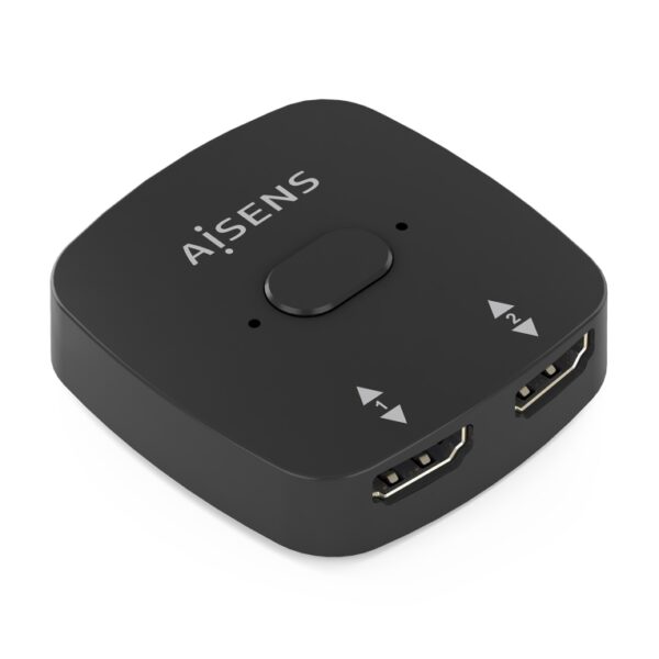 CONMUTADOR HDMI AISENS SWITCH 4K60HZ 2X1 NEGRO
