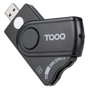 LECTOR TARJETAS TOOQ DNIE SIM SD/TF USB-A NEGRO