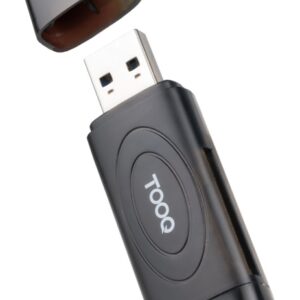 LECTOR TARJETAS TOOQ USB-A 3.0 SD/TF NEGRO