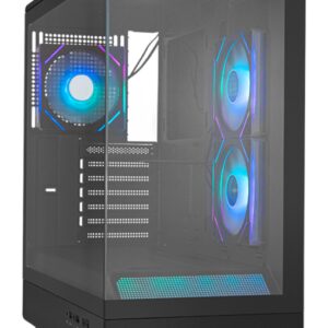 CAJA NOX SEMITORRE FRAMELESS HUMMER SIGNAL ARGB NEGRO USB TYPE C