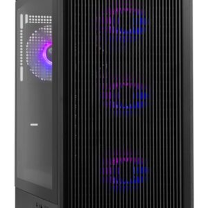CAJA NOX SEMITORRE MESH INFINITY IOTA ARGB NEGRO USB 3.0