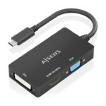 CONVERSOR AISENS USB-C A DVI/H HDMI/H VGA/H NEGRO 15CM