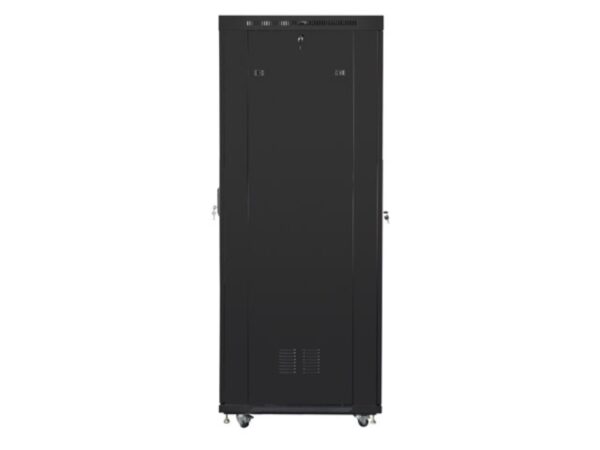 ARMARIO LANBERG RACK 19? 27U 800X1000 FLAT PACK NEGRO PUERTA PERFORADA CON LCD