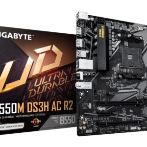 PLACA BASE GIGABYTE B550M DS3H AC R2 AM4 MATX 4XDDR4