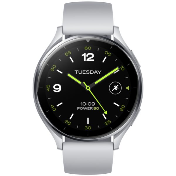 SMARTWATCH XIAOMI WATCH 2 4G SILVER CASE WITH GRAY TPU STRAP