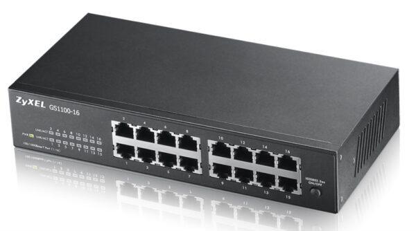 SWITCH ZYXEL GS1100-16 V3 16-PORT GIG NO GESTIONADO
