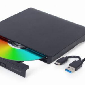 UNIDAD DE DVD USB EXTERNA GEMBIRD NEGRA