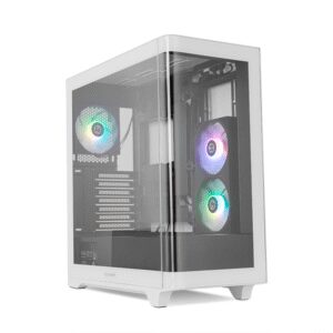 CAJA NOX HUMMER ETHER ATX SEMITORRE CRISTAL CURVO NEGRO-BLANCO