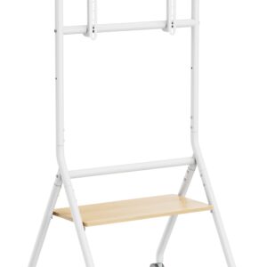 EWENT SOPORTE DE SUELO PARA TV DE 37 A 86 ALTURA AJUSTABLE, BLANC