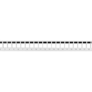 PATCH PANEL LANBERG 24 PUERTOS 1U RACK 19 PARA MODULOS KEYSTONE GRIS