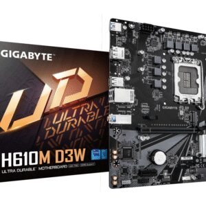 PLACA BASE GIGABYTE H610M D3W 1700 M-ATX DDR5 PCIe 4.0 128GB 1GbE M.2