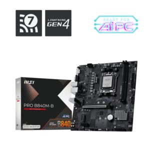 PLACA BASE MSI PRO B840M-B M-ATX AM5 DDR5