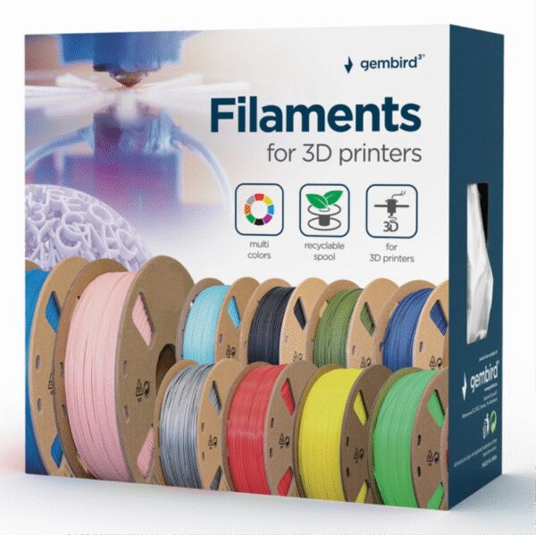 FILAMENTO GEMBIRD PLA AZUL 1,75 MM 1 KG