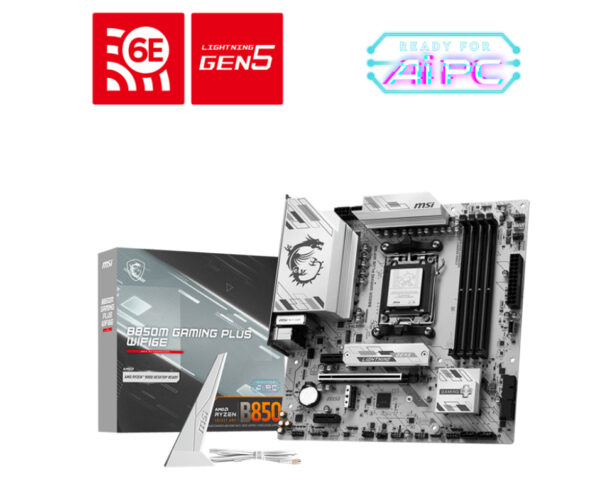 PLACA BASE MSI B850M GAMING PLUS WIFI6E PCI-E x16 Gen5, M.2 Gen5