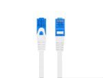CABLE RED LANBERG LATIGUILLO CAT.6A S/FTP LSZH CCA 0.5M BLANCO FLUKE PASSED